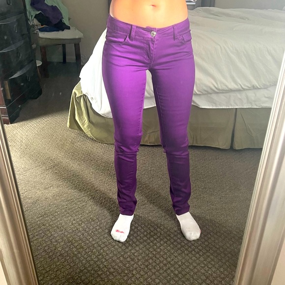 Celebrity Purple Jeans - Picture 1 of 5